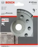 Bosch Powertools Bosch diamond cup wheel Standard for Concrete, 125mm, grinding wheel (bore 22.23mm, for concrete and angle grinders)