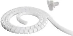 DELTACO Nylon wire tube, 25mm diameter tool included, 2.5m white / LDR03