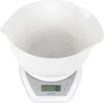 K&ouml;&ouml;gikaal Salter 1024 WHDR14EU16 Digital Kitchen Scale & Dual Pour Bowl - White
