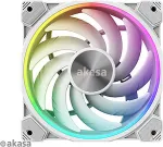 AKASA ventil&aacute;tor - 12 cm - SOHO AR argb b&iacute;l&yacute;