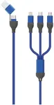 2GO USB/USB-C 3in1 Ladekabel Micro-USB/Lightn/USB-C 120cm bl