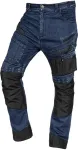 NEO TOOLS Spodnie robocze DENIM, wzmocnienia Oxford, granatowe, rozmiar M