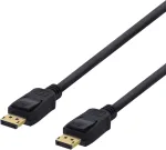 DELTACO DisplayPort kaabel, DP 1.2, 3m, svart