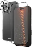 Sbs TEKITD3OIP1667P mobile phone case 17.5 cm (6.9") Cover Black, Transparent