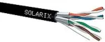 Solarix Kabel instalacyjny Solarix STP, Cat6A, drut, PE, cewka 500m SXKD-6A-STP-PE