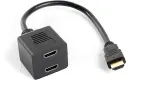 Lanberg AD-0019-BK video splitter HDMI 2x HDMI