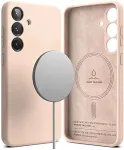 RINGKE Galaxy S25 &uuml;mbris silikoonist magnetiline Pink Sand