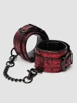 Fifty Shades of Grey Lovehoney Sweet Anticipation Reversible Faux Leather Wrist Cuffs Bondage ankle cuff Black, Red