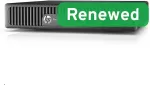 HP Renewed Grade B | ProDesk 400 G2 DM | Intel Core i3 | i3‑6100T | 8 GB | SSD | 128 GB | Intel HD Graphics 530 | Windows 11 Home