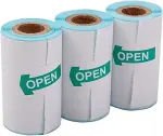 Noname Sticker Paper for Thermal Label Printer, D30mm x 52mm, 3 rolls