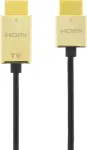 DELTACO tunnen HDMI-kaabel, guldpl&auml;terade kontakter, 3m