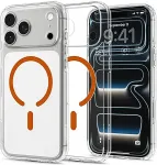 SPIGEN ACS12122 mobile phone case 17.5 cm (6.9") Cover Orange, Transparent