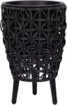 Home4you Lillepott WICKER 21x21xH32cm, must