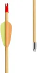 POE LANG Target Wooden 30" D-027A-B1 Wooden arrows 5 pcs