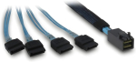 Inter-Tech Serial Attached SCSI (SAS) til SATA/SAS internt kabel Sort 70cm