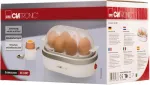 K&ouml;&ouml;gikombain CLATRONIC egg cooker EK 3497 400W whiteite / silver - for 6 eggs