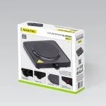 Maestro MR-771-1 hob 1000W Black Countertop Sealed plate 1 zone(s)