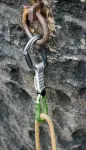 No name Edelrid 737910106270 climbing carabiner Locking carabiner D-shaped Green, Grey 6 pc(s)