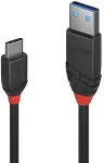 Lindy USB 3.1 Kabel Typ C/A Black Line M/M 0.15m
