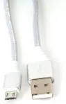 Omega kaabel microUSB - USB 1m punutud 2A, h&otilde;be