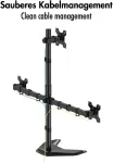 Logilink Triple Monitor stand, 17"-32", steel, arm length: each 376mm