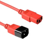 ACT Powercord C13 - C14 red 1.8 m