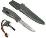 No name Camping Knife FireKnife - sage green