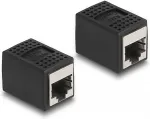 DELOCK Adapter RJ45 Buchse zu RJ45 Buchse Cat.6A schwarz