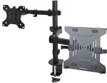 StarTech Monitor und laptop halterung verstellbarer Monitorarm mit Laptop-Notebook arm Monitorstnder fr C-Klemme