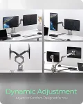 ICY BOX Monitorst&auml;nder IcyBox 2 Monitore mit Tischhalterung