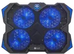 C-TECH Zefyros (GCP-01B) cooling pad, casual gaming, 17.3", blue backlight, speed control