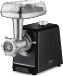 Caso | Meat Mincer | FW 2500 | Black | 2500 W | Number of speeds 2 | Throughput (kg/min) 2.5 | 3 stainless steel cutting plates (3 mm, 5 mm and 8 mm), Sausage filler, Cookie attachment with 4 moulds, Stuffer