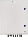 EMITER Switchgear attached DCAC hermetic IP66 EMITTER with DC surge arrester Dehn 1000V type 2, 6 x PV string, 6 x MPPT // og. AC Dehn type 2, 100A 3-F, FR 100A, syg. Faz + Socket