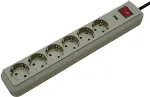 Brennenstuhl Eco-Line socket strip 6-way (light grey, 1.5 meters, 13,500A overvoltage protection)