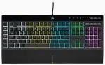 Klaviatuur Corsair Gaming K55 RGB PRO Tastatur Gummitrykknap RGB/16,8 millioner farver Kabling Nordisk