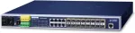 Planet MGSW-24160F network switch Managed L2+ Gigabit Ethernet (10/100/1000) Power over Ethernet (PoE) 1U Blue