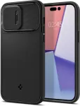 Spigen Kaitse&uuml;mbris Optik Armor MagFit, Apple iPhone 14 Pro Max, must, kaamera kattega, MagSafe,