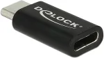 DELOCK Adapter USB Type-C&trade; Stecker zu Buchse, kompatibel mit USB 5 / 10 / 20 / 40 Gbps und Thunderbolt&trade; 3 und 4 - full-featured f&uuml;r Video, Daten und L