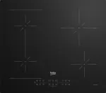 Pliidiplaat Beko Hob | HII64200SFMT | Induction | Number of burners/cooking zones 4 | Touch | Timer | Black
