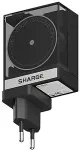 Sharge CDT-SG-65-EUR-CP-HEI mobile device charger Universal Black, Transparent AC, USB Fast charging Indoor
