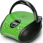Raadio Lenco CD- SCD24GB, roheline/must