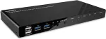 Lindy KVM l&uuml;liti HDMI 4K60, USB3.0 ja heli 4-porti