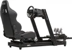 NEXT LEVEL RACING GTElite Lite | Aluminium Simulator Cockpit, Wheel Plate Edition | Black