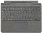 MICROSOFT Surface Pro Signature Keyboard - Tastatur - mit Beschleunigungsmesser, Touchpad, Surface Slim Pen 2 Ablage- und Ladeschale - QWERTZ - Deutsch - Platin - f&uuml;r Surface Pro 10, Pro 8, Pro 9, Pro X, Pro X for Business (8XB-00190)