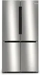 K&uuml;lmik Bosch French Door KFN96VPEA Serie 4 E silver