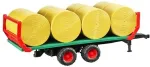 BRUDER Bale transport trailer with 8 round ba