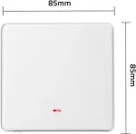 QOLTEC 52719 Smart 1-Gang Light Switch | Wi-Fi | Timer | Tuya | Smart life | White