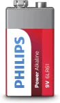 PHILIPS Power Alkaline 6LR61P1B/10, Alkaline, 9 V, 25 mm, 17 mm, 48 mm, 46 g