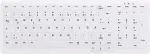 Klaviatuur Active Key Contour MTA AK-C7000 Wechselmembran DE-Layout wei