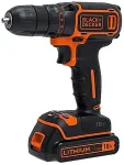 Black & Decker BDCDC18 drill 650 RPM Black, Orange